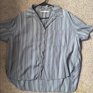 Flannel shirt crop